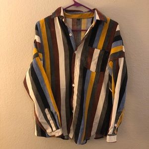Vintage style corduroy flannel shirt